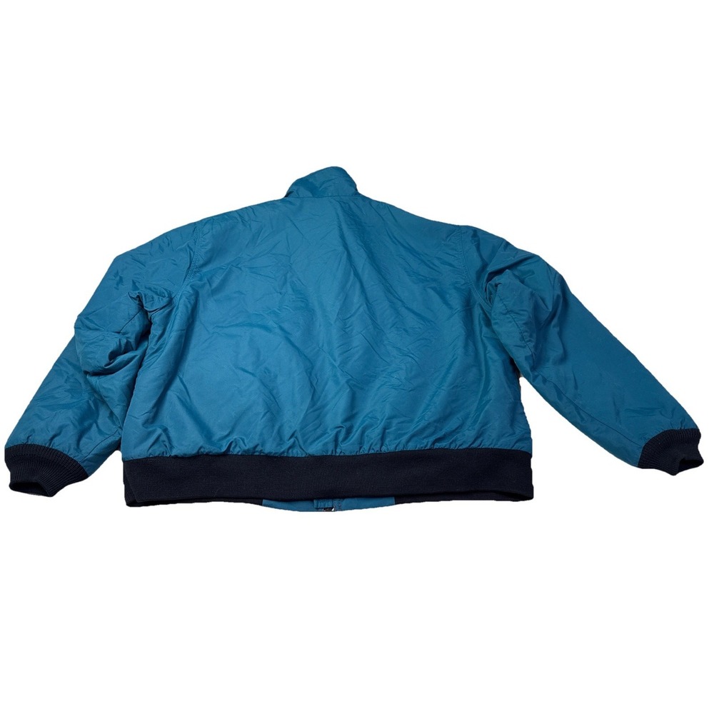 Vintage 90s LL BEAN Warm-Up Jacket Teal Maroon Liner Fleece Mens LARGE Retro 2j - Picture 6 of 10